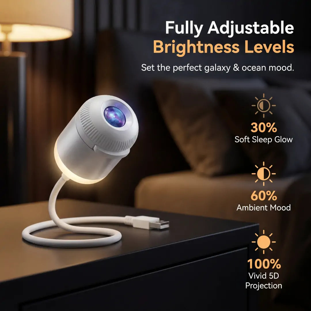 🌌Comauo® 💡5D Mini Star Projector — Dynamic Galaxy Lighting for Bedrooms, Cars & Relaxing Nights🔥